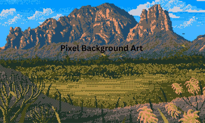 Bestseller - create pixel art background, pixel landscape, pixel art scene, game environment