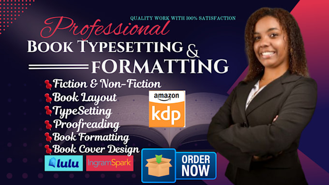 Gig Preview - Do book typesetting, formatting, book layout design and paperback formatting