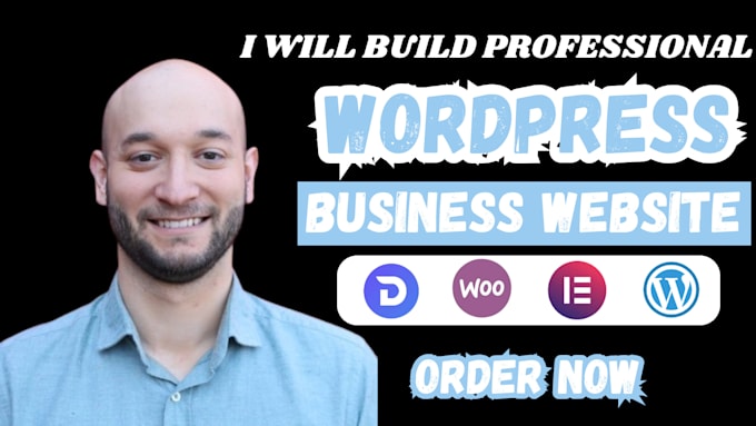 Gig Preview - Build wordpress business website design wordpress website elementor page design