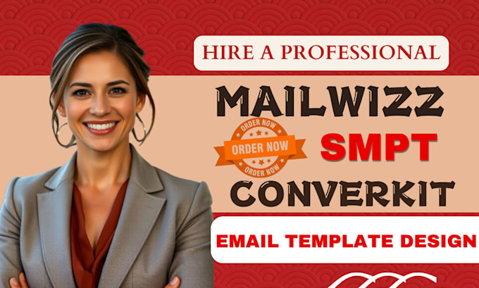 Gig Preview - Design mailchimp newsletter, smpt, powermta, mailwizz, converkit email marketing