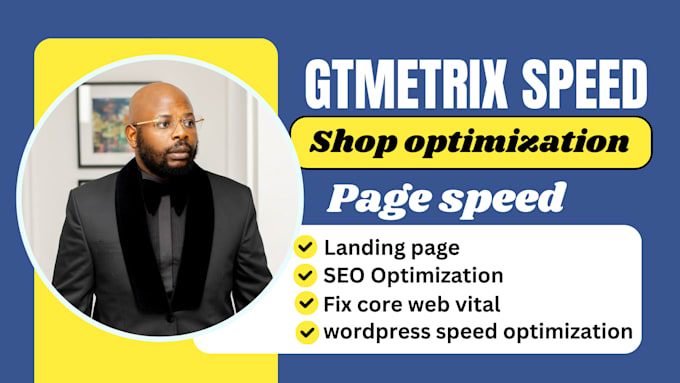 Gig Preview - Speed up wordpress website with gtmetrix, page speed insight fix core web vitals