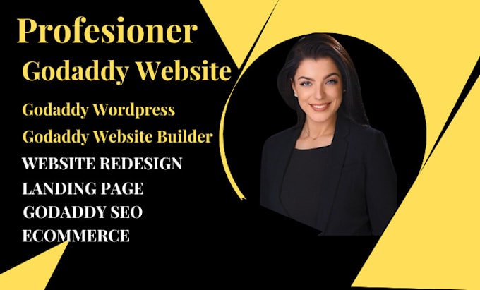 Gig Preview - Godaddy website design, godaddy website redesign, wix website design, godaddy