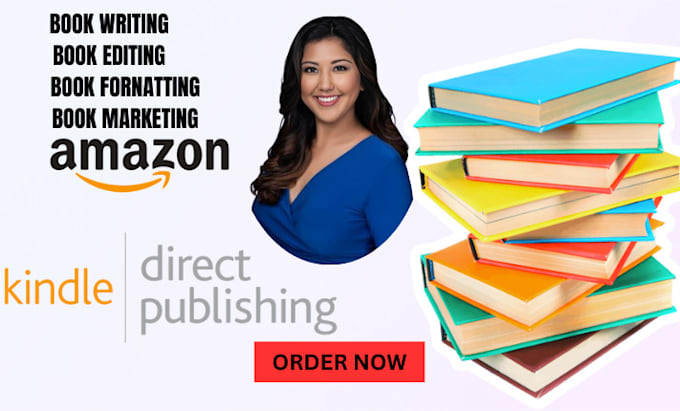 Gig Preview - Do amazon kdp book publishing non fiction ebook ghostwriter book writer editing