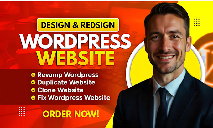 Gig Preview - Build, design, redesign, rebuild, fix, clone, revamp, edit wordpress website