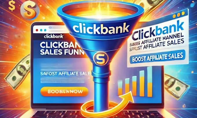 Gig Preview - Do clickbank affiliate marketing sales funnel, clickbank, affiliate sales funne