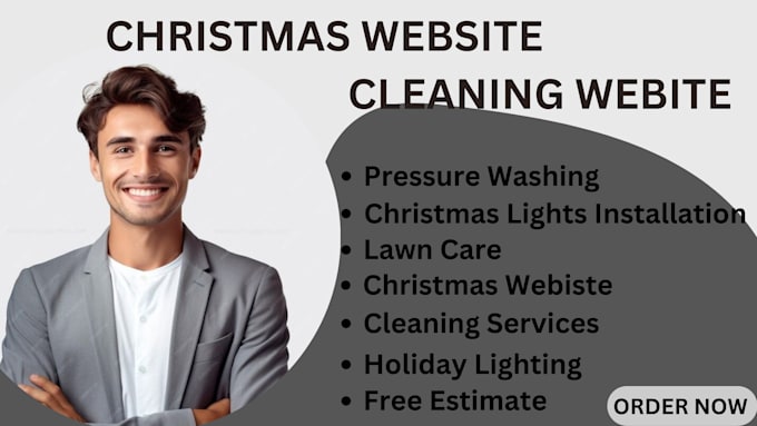 Gig Preview - Do pressure washing, christmas lights, flyer, lawn care and cleaning website