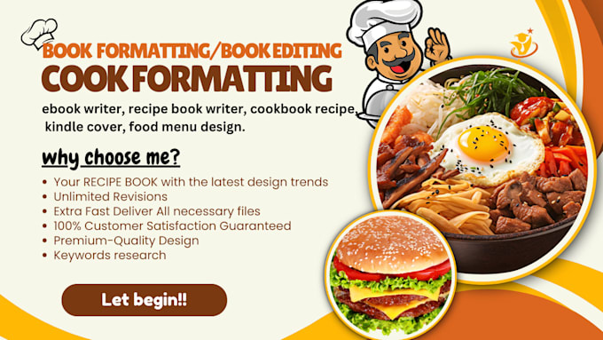 Gig Preview - Write a quality kdp, cookbook recipe book, cookbook design, cookbook formatting