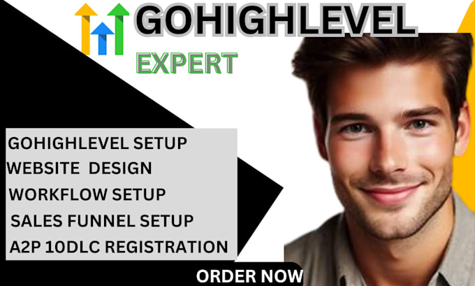 Gig Preview - Setup gohighlevel website, gohighlevel landing page,gohighlevel sales automation