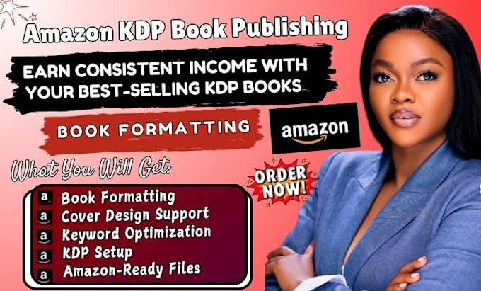 Gig Preview - Do amazon book publishing, ebook design, keyword optimization, amazon KDP ebook