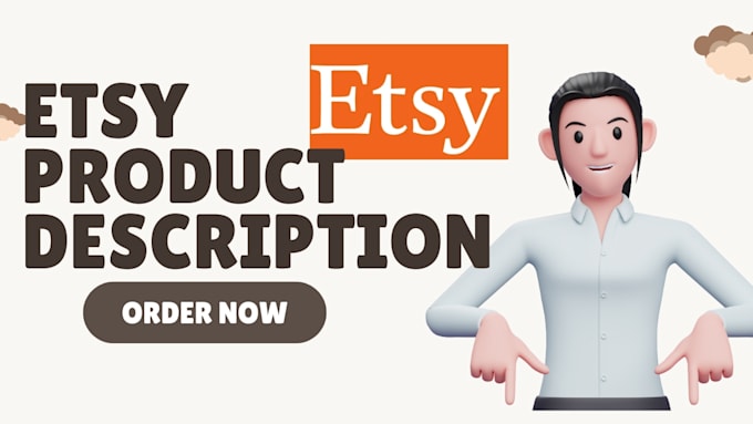 Gig Preview - Write compelling etsy product description etsy product description etsy listing