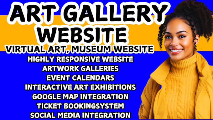 Bestseller - art gallery website artwork website virtual art gallery store museum website