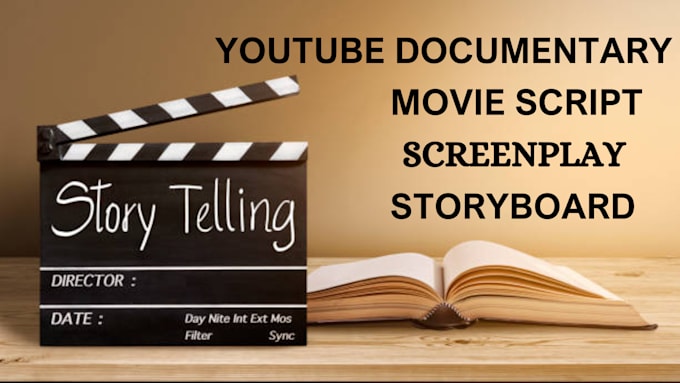 Gig Preview - Write sunnyv2 documentary script screenplay movie script storyboard youtube fern