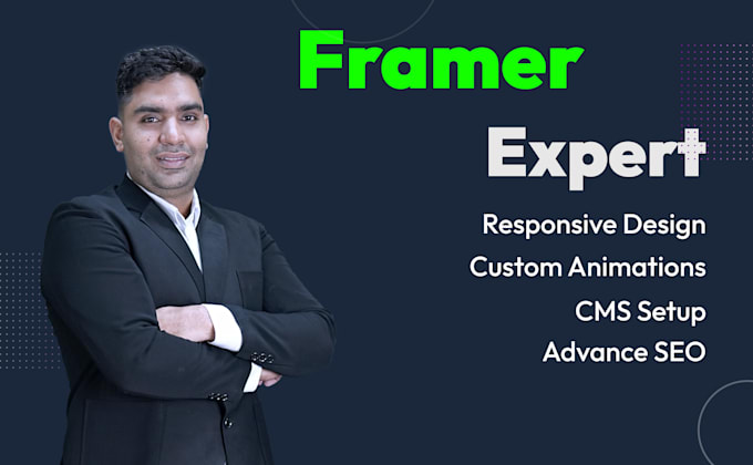 Gig Preview - Expertly design and develop framer website for your business