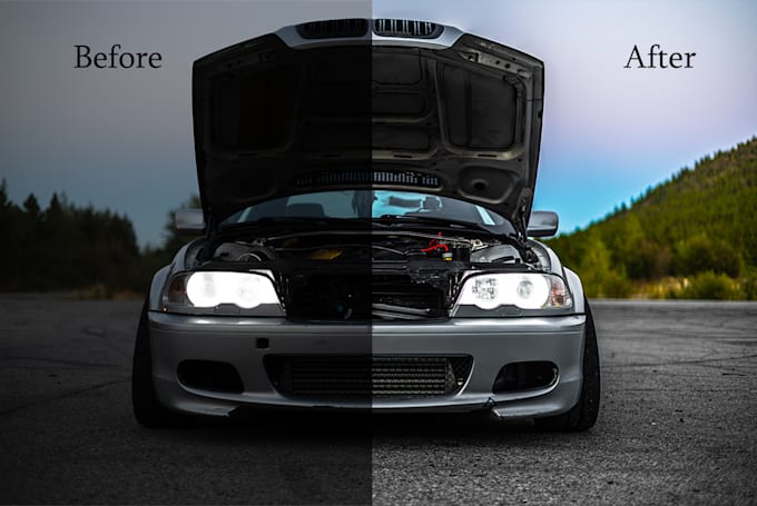 Gig Preview - Professionally edit and color grade your automotive photos