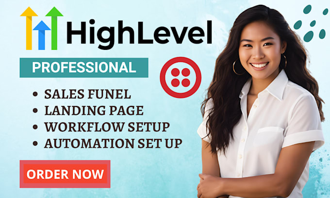 Gig Preview - Gohighlevel workflow, a2p 10dlc registration, ghl website, twilio, ringcentral