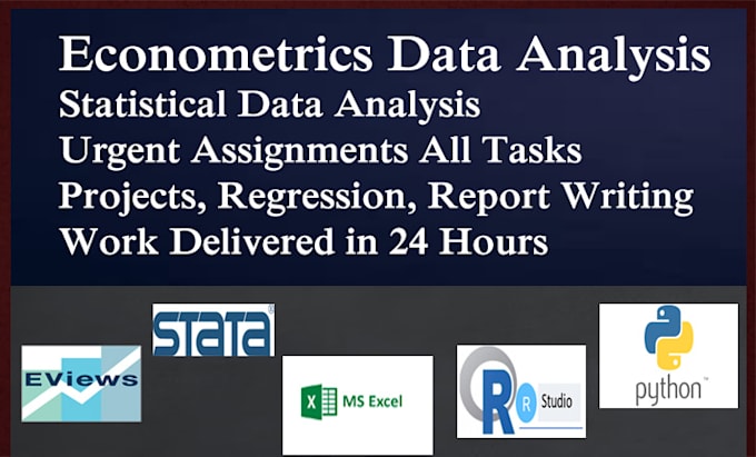 Gig Preview - Do econometrics and statistical analysis in rstudio, stata, eviews, spss, python