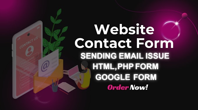 Gig Preview - Design responsive html contact forms, email integration, google forms, php forms