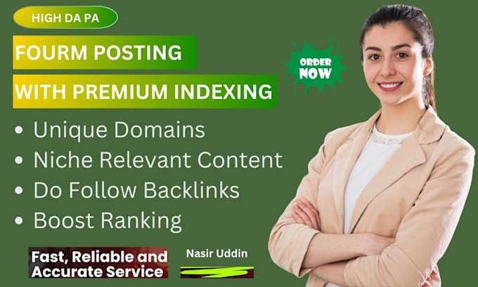 Bestseller - manually 100 provide forum posting backlinks to high authority websites