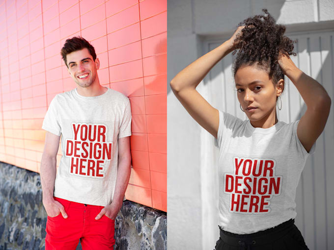 Gig Preview - Create 30 high quality video t shirt mockups