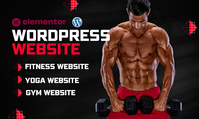 Gig Preview - Design fitness website workout website sports gym website yoga coach website