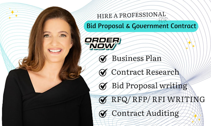 Gig Preview - Write rfp, rfq, rfi grant proposal, do government contract winning bid proposal