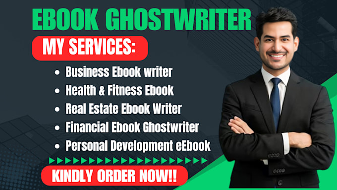 Gig Preview - Ghostwrite christian ebook fiction books, business ebook nonfiction book writer