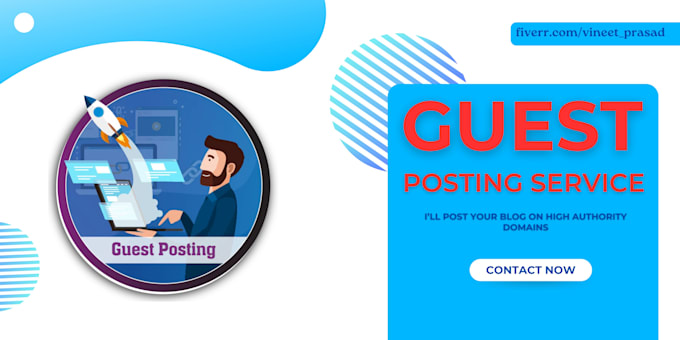 Gig Preview - Do guest post with high da websites guest posting service