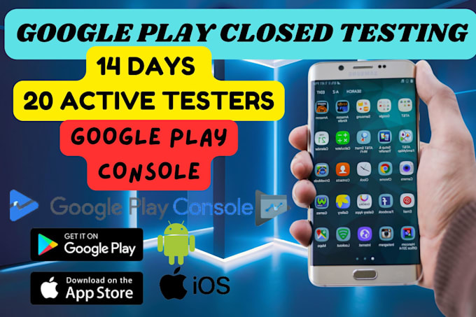 Gig Preview - Provide 20 active testers for google play console closed testing 20 active users