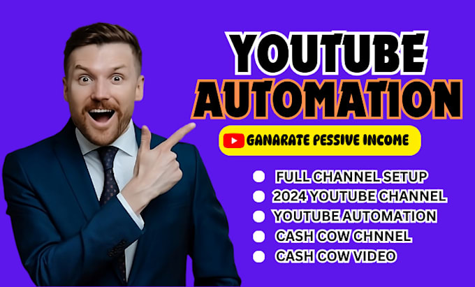 Gig Preview - Create automated youtube cash cow channel, faceless cash cow video, viral tiktok