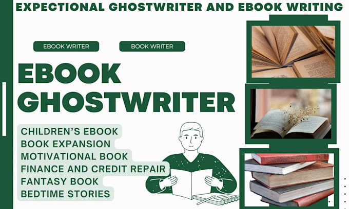 Gig Preview - Be your ebook writer ghostwriter, book publishing on amazon kdp, book formatting