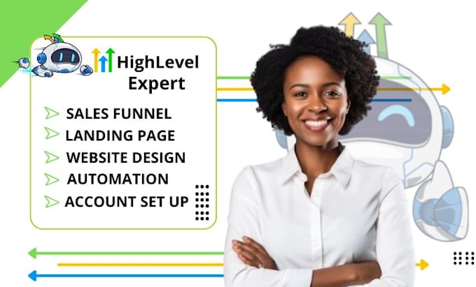 Gig Preview - Setup gohighlevel funnel  highlevel website landing page design