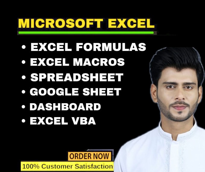 Gig Preview - Be expert in excel dashboard, pivotable, excel graphs, vlookup, macros and vba