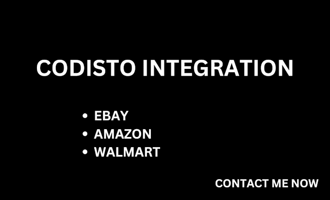 Gig Preview - Do codisto integration for ebay, amazon, walmart