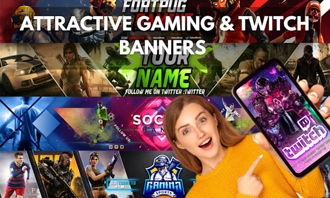 Gig Preview - Design esports,gaming,twitch and pull up banner and poster