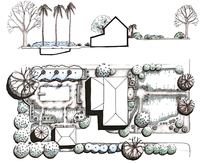 Gig Preview - Draw architectural sketches of buildings, landscapes, plans