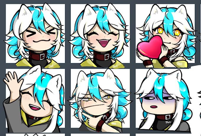 Gig Preview - Draw cute chibi twitch emotes for streaming or discord