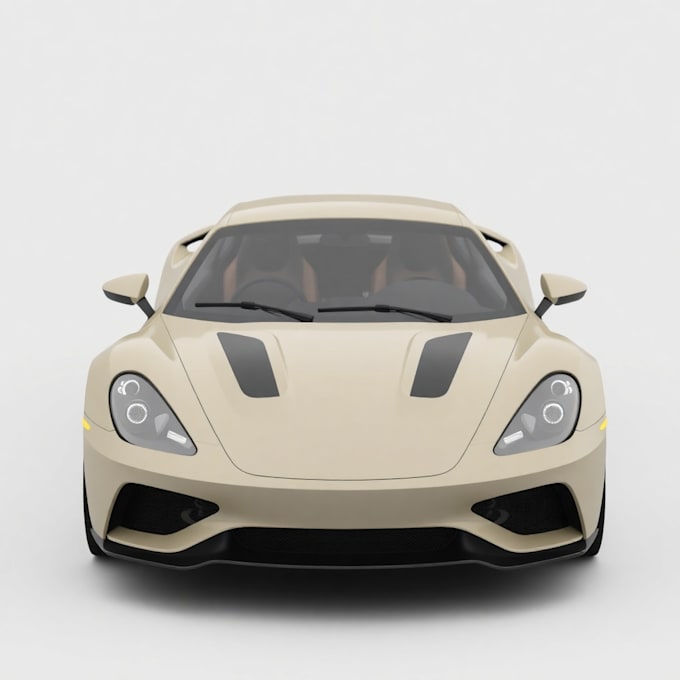 Gig Preview - Make your high poly 3d car model 3d detailed cars model in blender 3d print