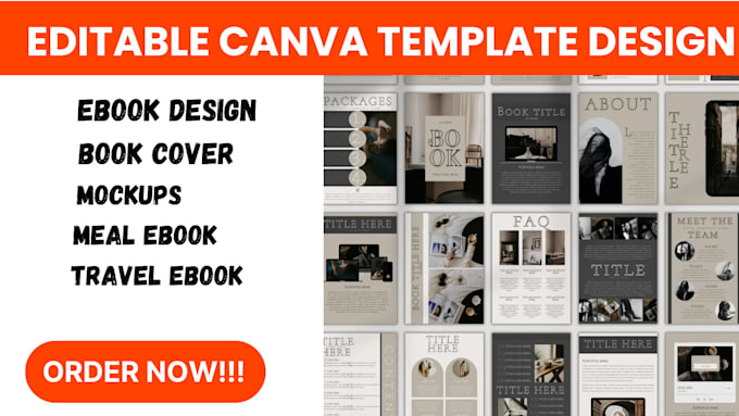 Bestseller - design canva template, svg, gym ebook, travel ebook, christmas meal ebook design