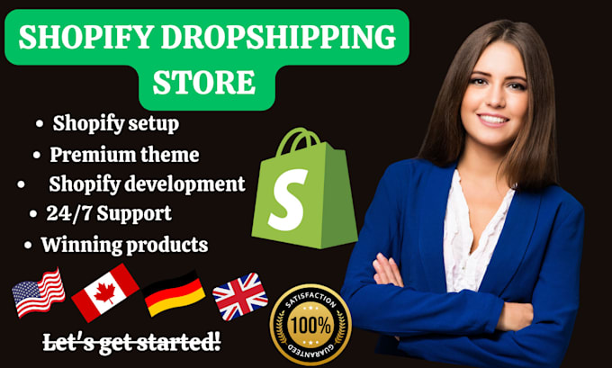 Bestseller - do USA UK germany canada shopify online dropshipping store, store design