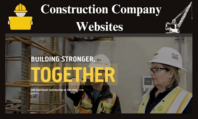 Gig Preview - Design a modern, responsive website for your construction or contractor