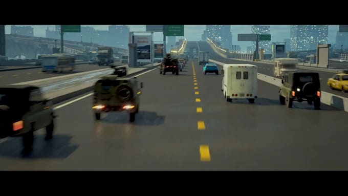 Gig Preview - Do cinematic 3d cars animation 3d characters and environments with vfx animation