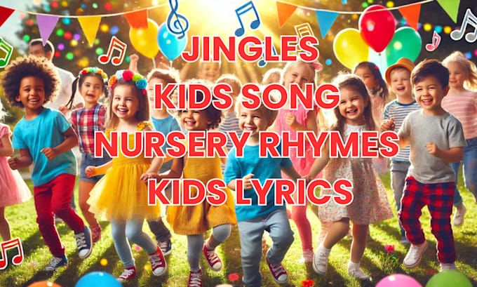 Gig Preview - Compose kids music, produce lullabies lyrics for child nursery rhymes