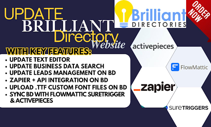 Gig Preview - Enhance brilliant directory with business data search and admin member filtering