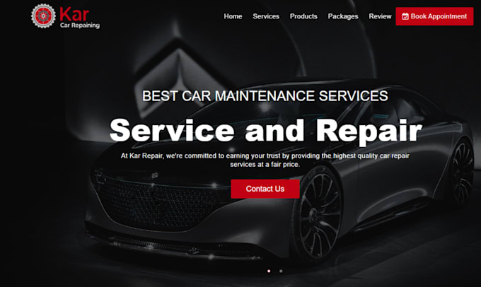 Gig Preview - Design car detailing website, car wash website, auto detailing website