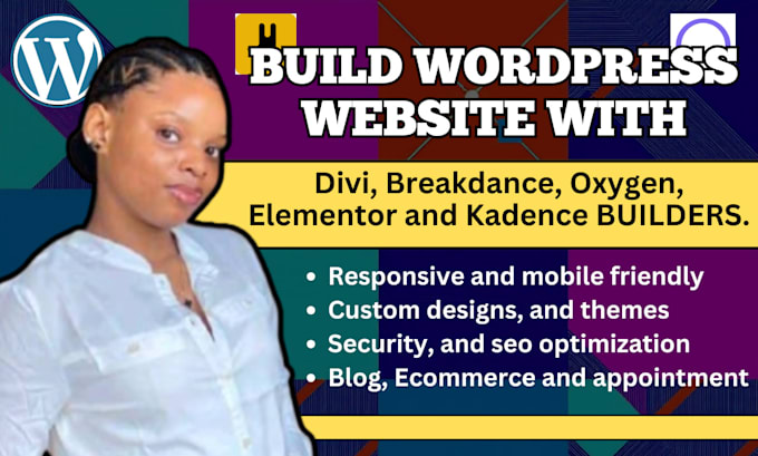 Gig Preview - Duplicate, build wordpress with kadence builder, breakdance oxygen, thrive theme