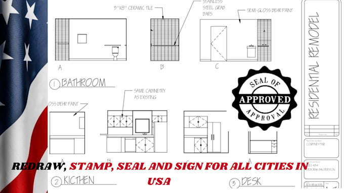 Bestseller - redraw, pe stamp and seal 2d floor plan, structural drawing, mep drawing, permit