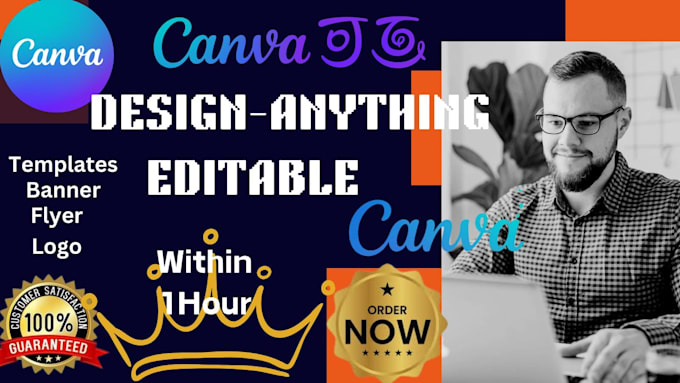 Gig Preview - Design anything in canva, canva logo, canva flyer, instagram post