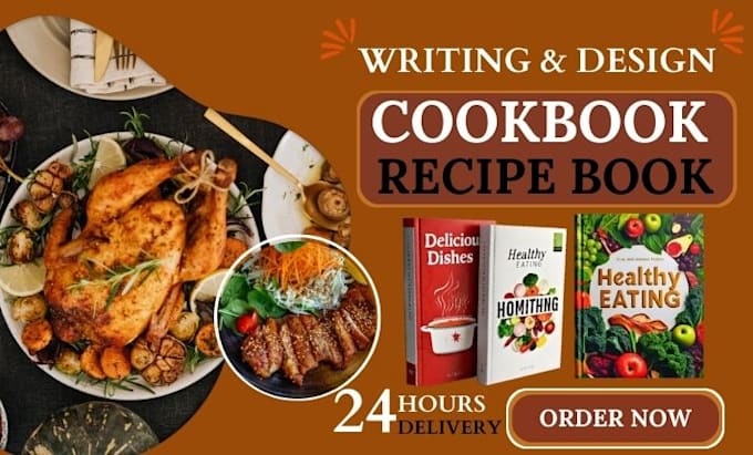 Bestseller - write cookbook recipe, design recipe book, kindle cover, cookbook cover design