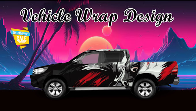 Gig Preview - Design awesome car, vehicle wrap, vehicle stickers