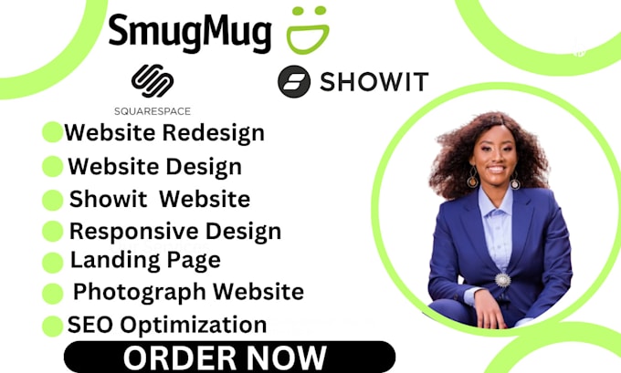 Gig Preview - Design wix website, smugmug, showit website, pixieset, website resign, smoobu